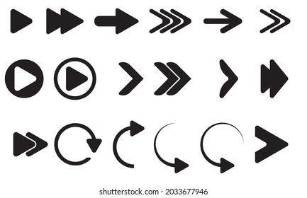vector icon of arrow direction, suitable for web, application, mobile, etc