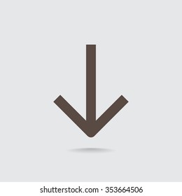 Vector icon arrow down