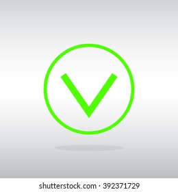 Vector icon arrow down