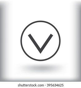 Vector icon arrow down