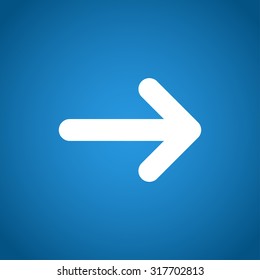 Vector icon arrow. Flat design style eps 10