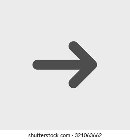 Vector icon arrow. Flat design style eps 10