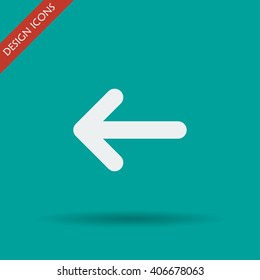 Vector icon arrow. Flat design style eps 10