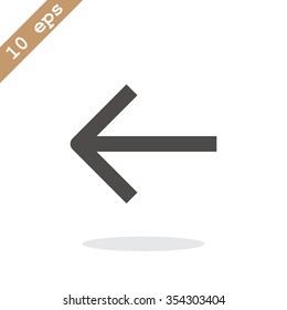 Vector icon arrow leftward