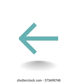 Vector icon arrow leftward