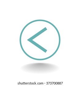 Vector icon arrow leftward