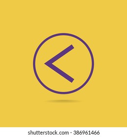 Vector icon arrow leftward