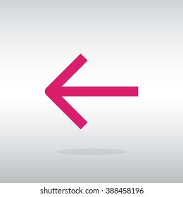 Vector icon arrow leftward