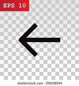 Vector icon arrow leftward