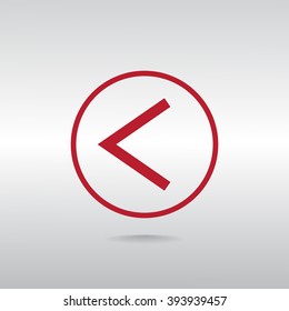 Vector icon arrow leftward