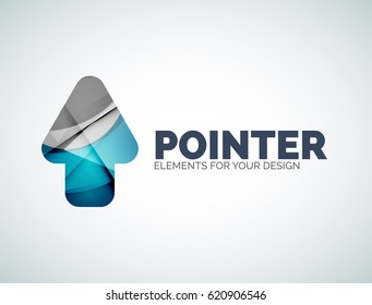 Vector icon, arrow mouse pointer or directional symbol. Geometric abstract design