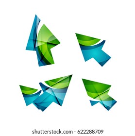 Vector icon, arrow mouse pointer or directional symbol. Geometric abstract design