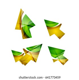 Vector icon, arrow mouse pointer or directional symbol. Geometric abstract design