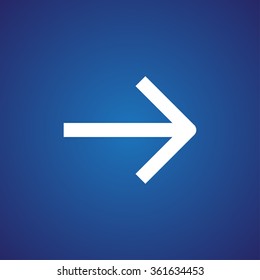 Vector icon arrow to the right