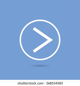 Vector icon arrow to the right