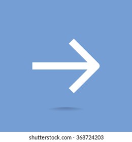 Vector icon arrow to the right