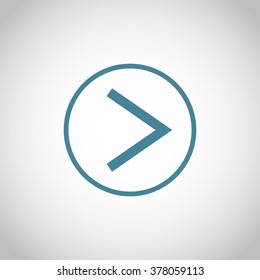 Vector icon arrow to the right