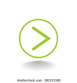 Vector icon arrow to the right