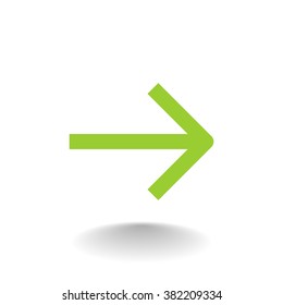 Vector icon arrow to the right
