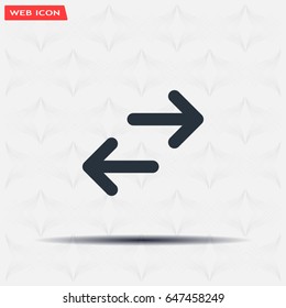 Vector icon arrows left and right