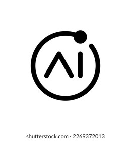 Vector icon for Artificial intelligence generated content