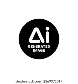 Vector icon for Artificial intelligence generated content