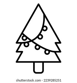 Vector icono de arte y navidad de árboles