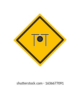 vector icon, asian gong shape