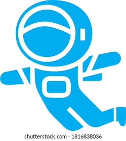 Vector icon of an astronaut