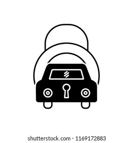 Vector icon for auto insurance