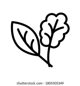 Vector icon of autumn leaves