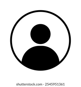 Vector icon of avatar, user, profile. simple user icon. 