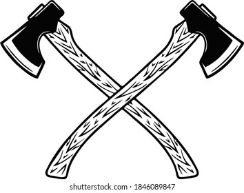 Vector icon of an axe