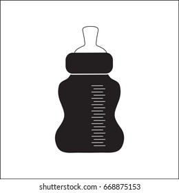 Vector icon baby bottle