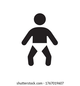 Vector icon for baby changing