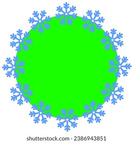 Vector icon background with snowflakes.
Green vector background for Christmas, New Year