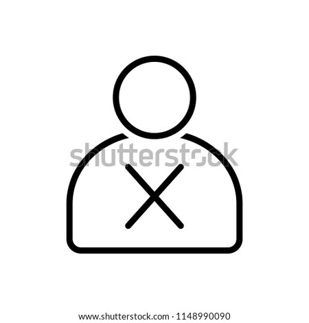 Vector icon for bad  felon