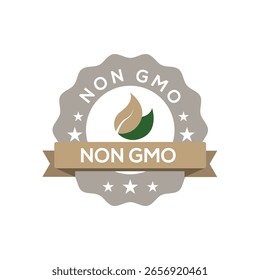 Vektorsymbol-Badgrafik für Nicht-GVO