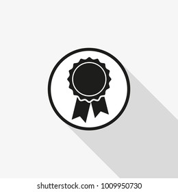 vector icon badge with ribbons