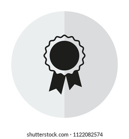 vector icon badge with ribbons