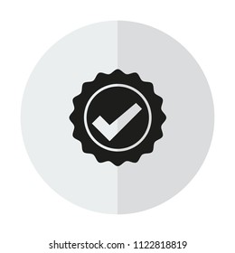 vector icon badge with ribbons