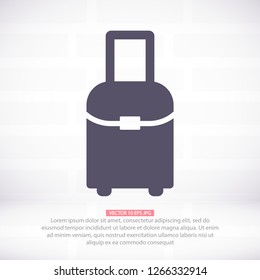 Vector icon bag 10 EPS