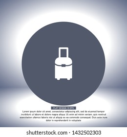 Vector icon bag 10 EPS . Lorem Ipsum Illustration design