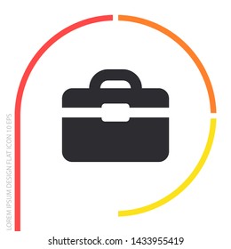Vector icon bag 10 EPS . Lorem Ipsum Illustration design