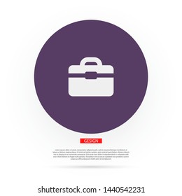 Vector icon bag 10 EPS . Lorem Ipsum Illustration design