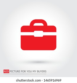 Vector icon bag 10 EPS . Lorem Ipsum Illustration design