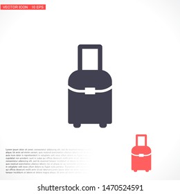 Vector icon bag 10 EPS . Lorem Ipsum Illustration design