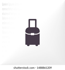 Vector icon bag 10 EPS . Lorem Ipsum Illustration design