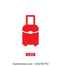 Vector icon bag 10 EPS . Lorem Ipsum Illustration design