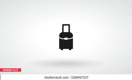 Vector icon bag 10 EPS . Lorem Ipsum Illustration design